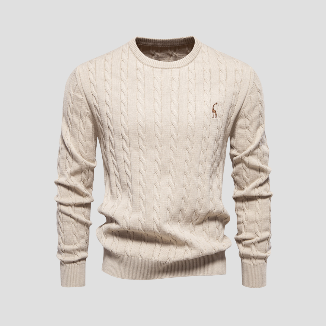 VogeLuxe | Men’s Heritage Cable Knit Sweater 11
