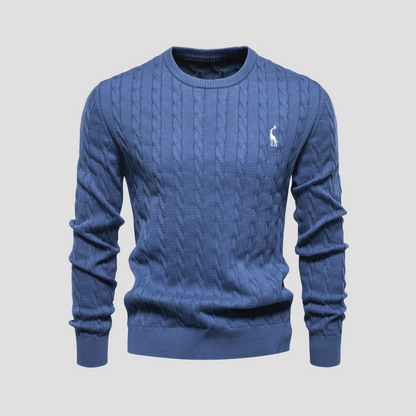 VogeLuxe | Men’s Heritage Cable Knit Sweater 12