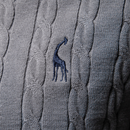 VogeLuxe | Men’s Heritage Cable Knit Sweater 2