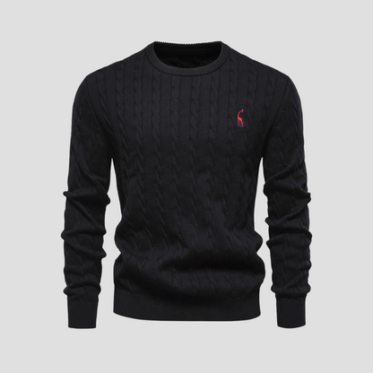 VogeLuxe | Men’s Heritage Cable Knit Sweater 4