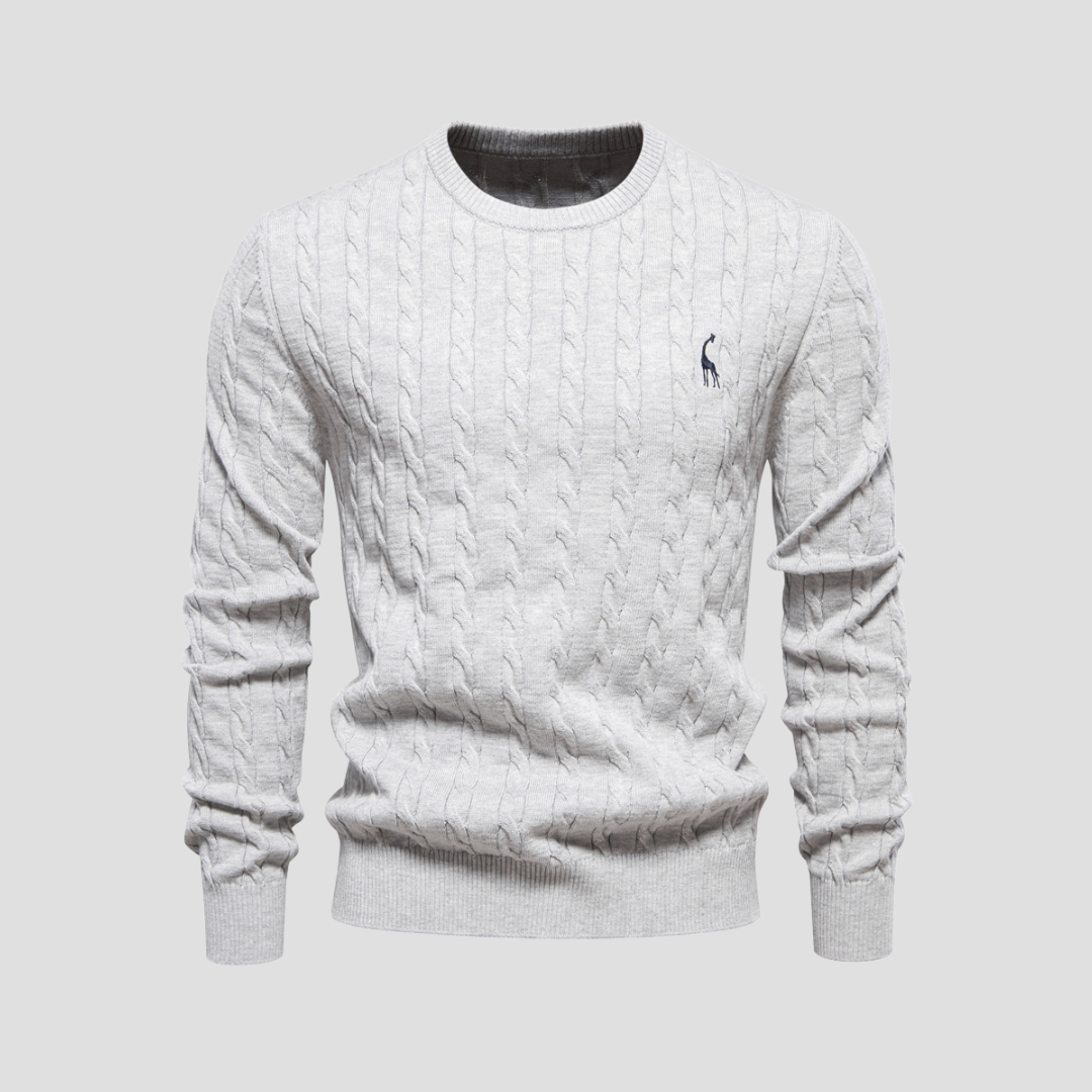 VogeLuxe | Men’s Heritage Cable Knit Sweater 6