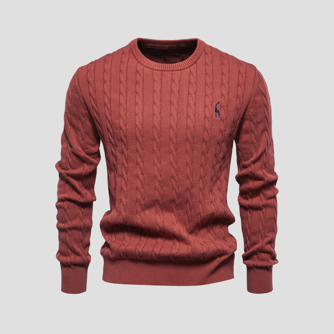 VogeLuxe | Men’s Heritage Cable Knit Sweater 7