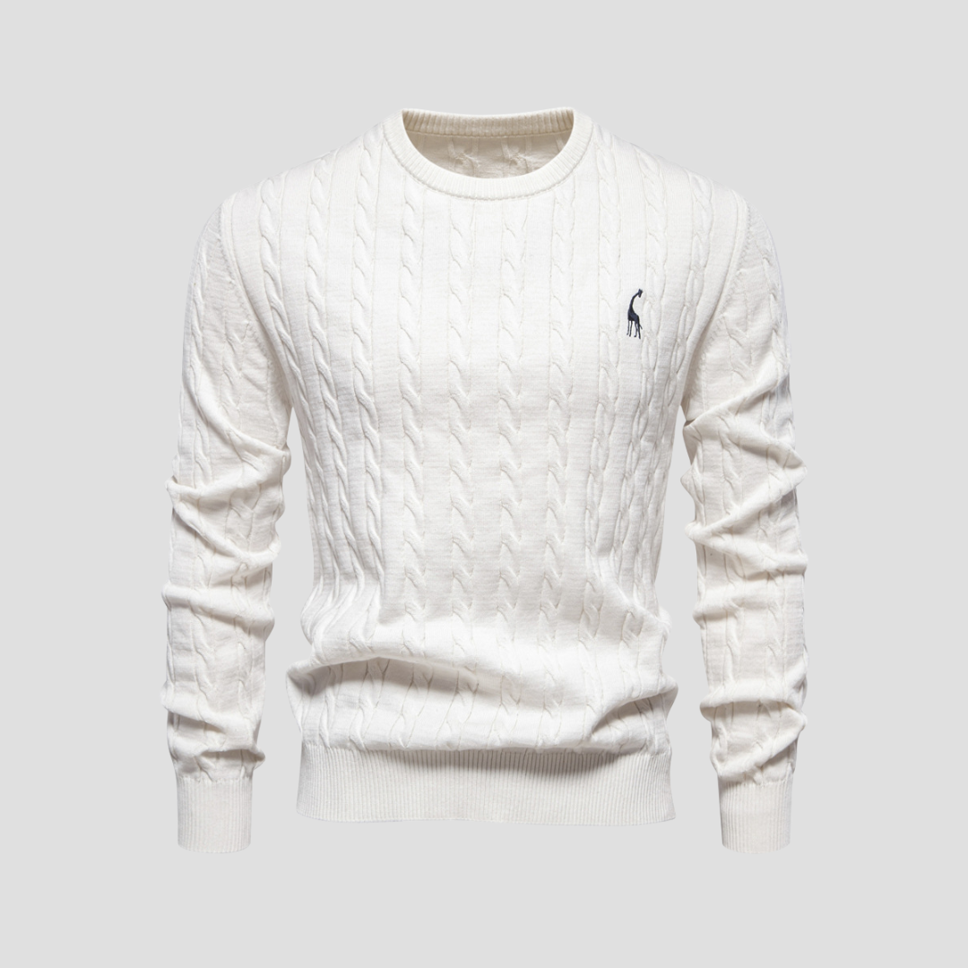 VogeLuxe | Men’s Heritage Cable Knit Sweater 9