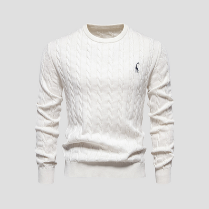 VogeLuxe | Men’s Heritage Cable Knit Sweater 9