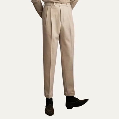 VogeLuxe | Men’s High-Waist Pleated Dress Trousers 2