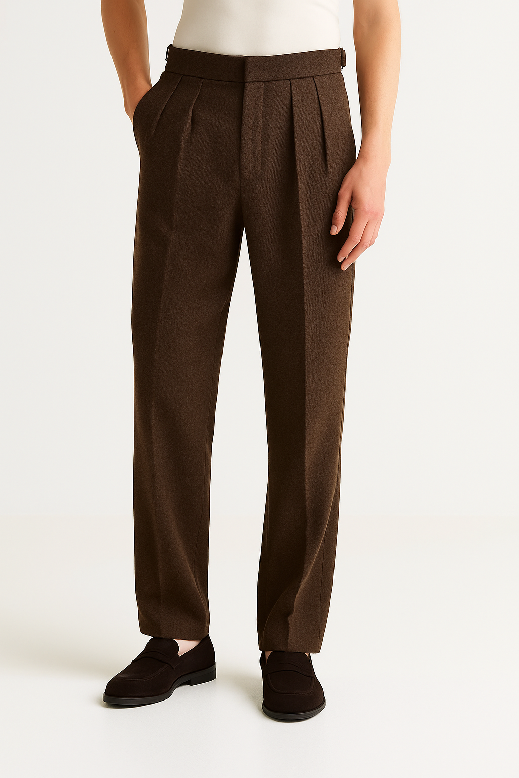 VogeLuxe | Men’s High-Waist Tailored Dress Trousers 0