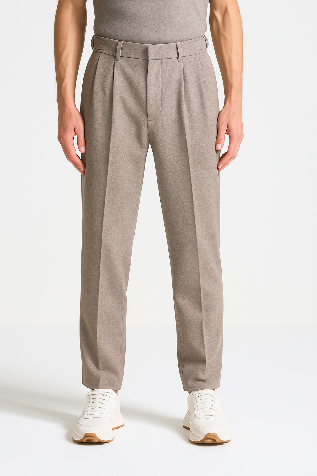 VogeLuxe | Men’s High-Waist Tailored Dress Trousers 1