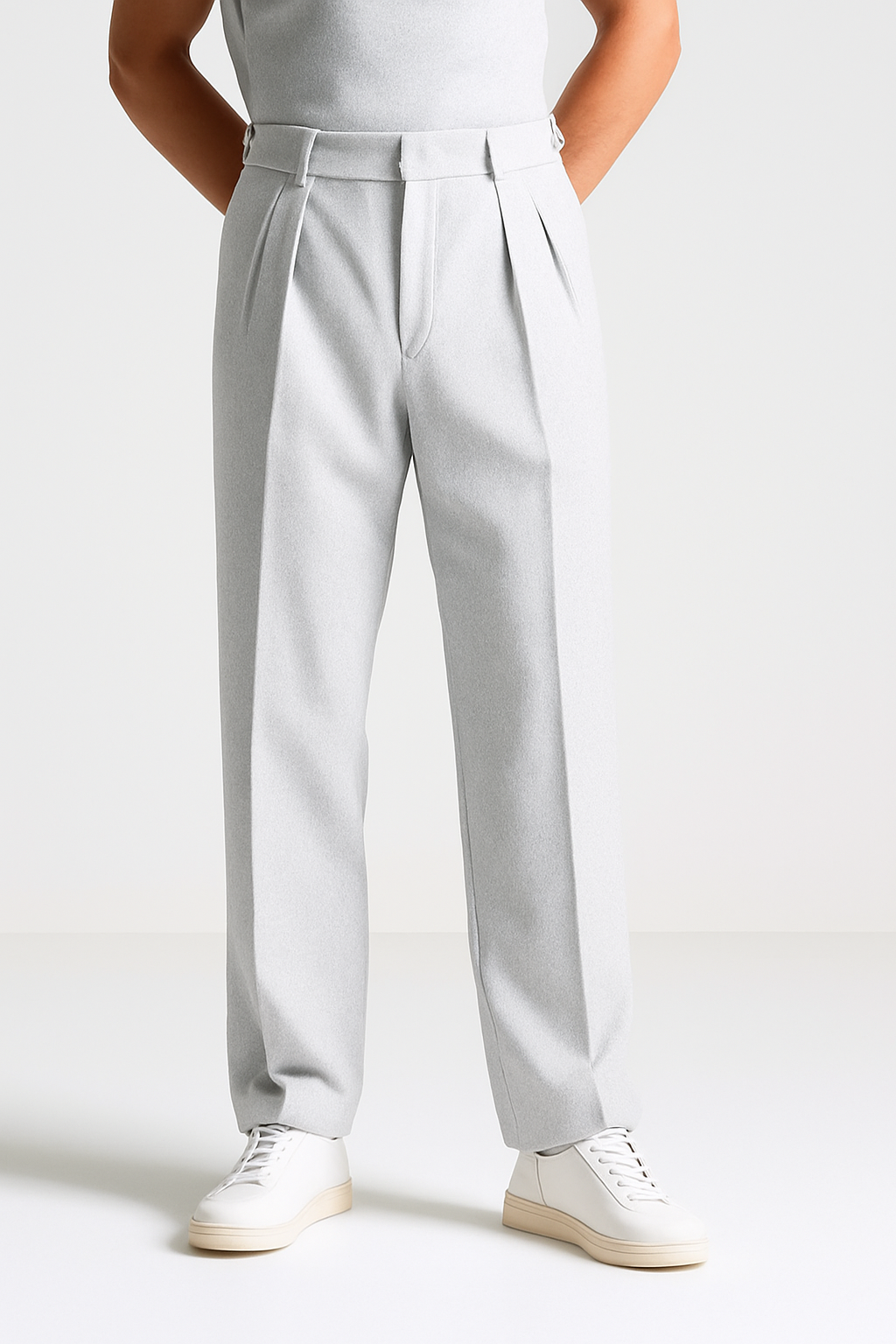 VogeLuxe | Men’s High-Waist Tailored Dress Trousers 4