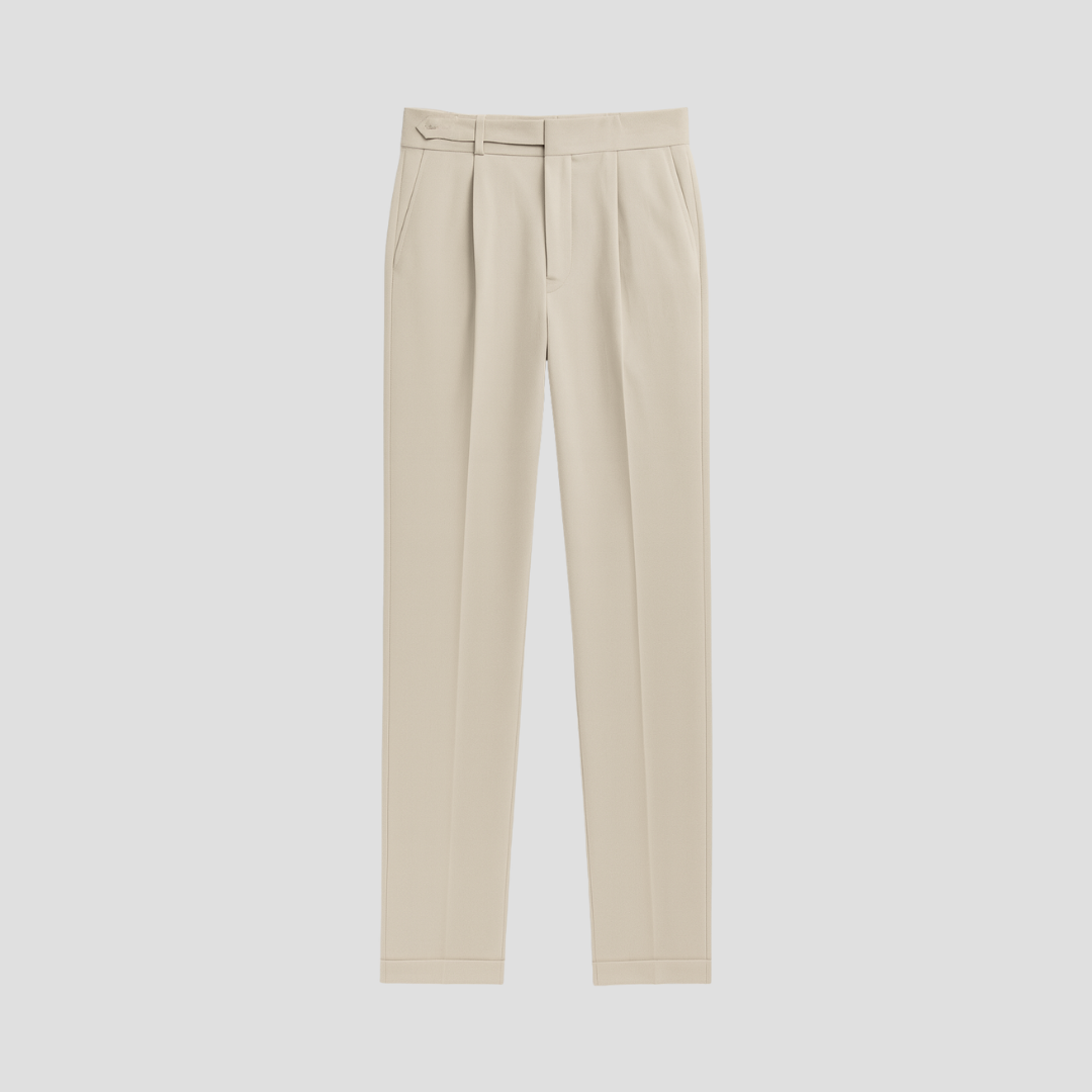 VogeLuxe | Men’s High-Waisted Cropped Dress Trousers 1