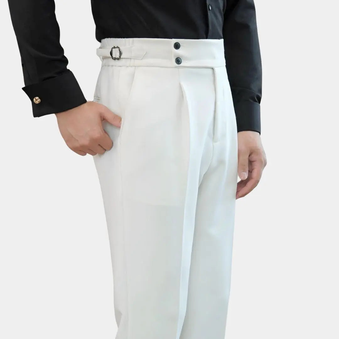 VogeLuxe | Men’s High-Waisted Tailored Pants 1