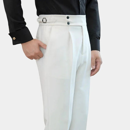 VogeLuxe | Men’s High-Waisted Tailored Pants 1