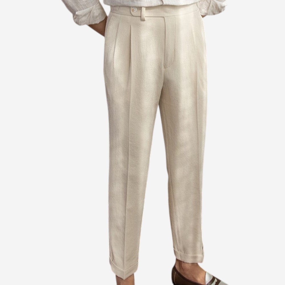 VogeLuxe | Men’s High Waisted Casual Suit Pants 2