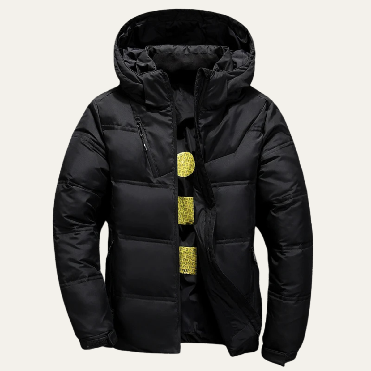 VogeLuxe | Men’s Hooded Quilted Puffer Down Jacket 0