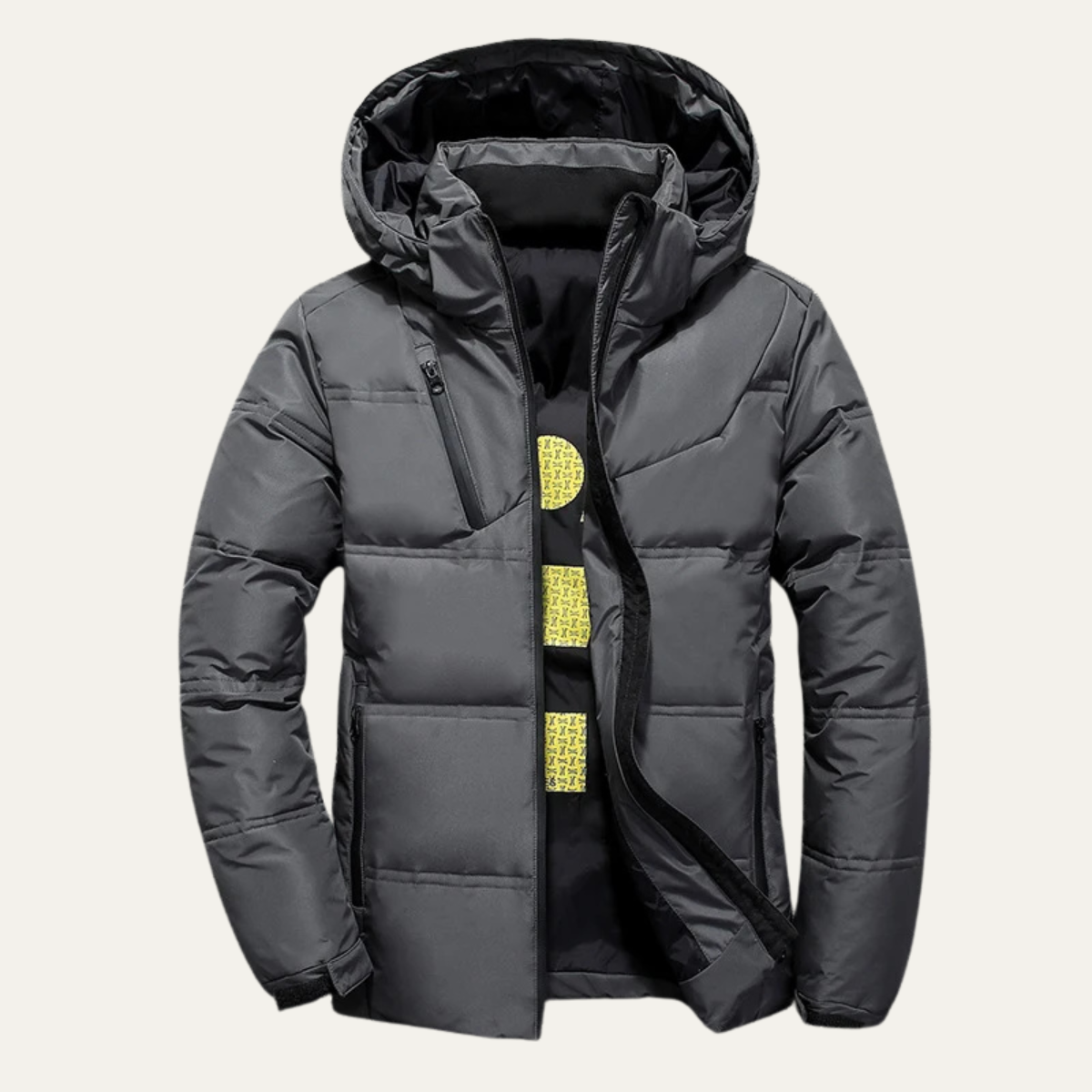 VogeLuxe | Men’s Hooded Quilted Puffer Down Jacket 1