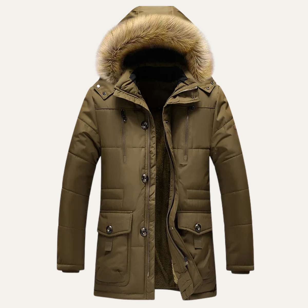 VogeLuxe | Men’s Hooded Winter Parka 0