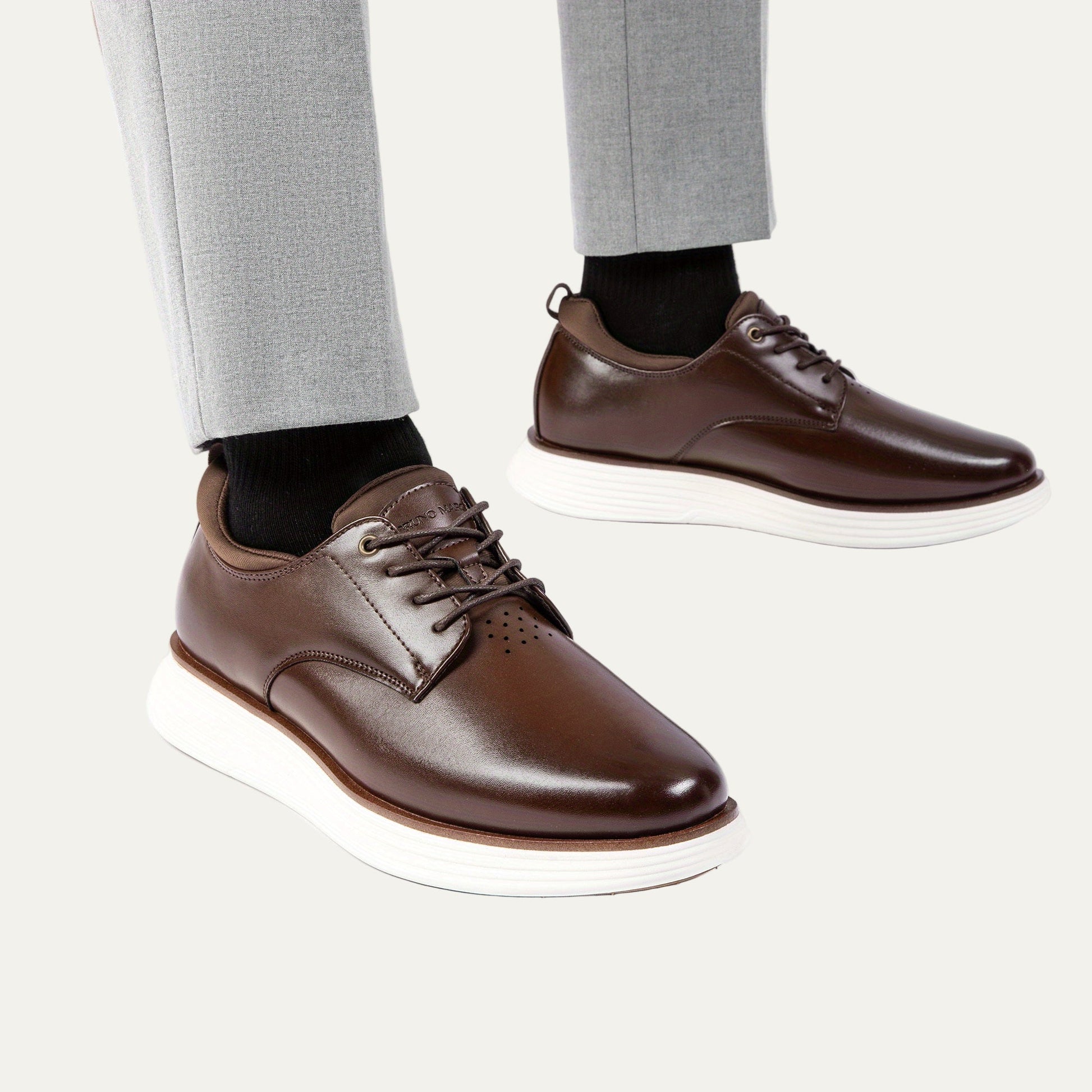 VogeLuxe | Men’s Hybrid Leather Derby Shoes 5
