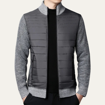 VogeLuxe | Men’s Hybrid Puffer and Knit Jacket 0