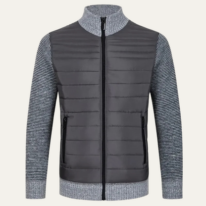 VogeLuxe | Men’s Hybrid Puffer and Knit Jacket 1