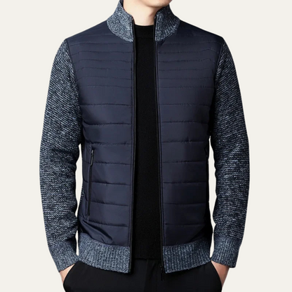 VogeLuxe | Men’s Hybrid Puffer and Knit Jacket 4