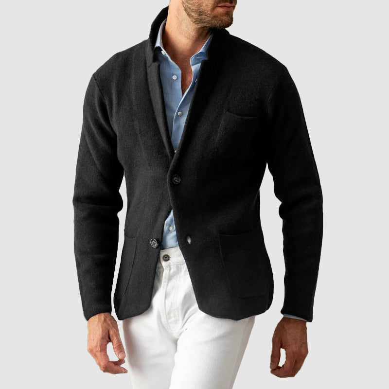 VogeLuxe | Men’s Knit Casual Sport Coat 2