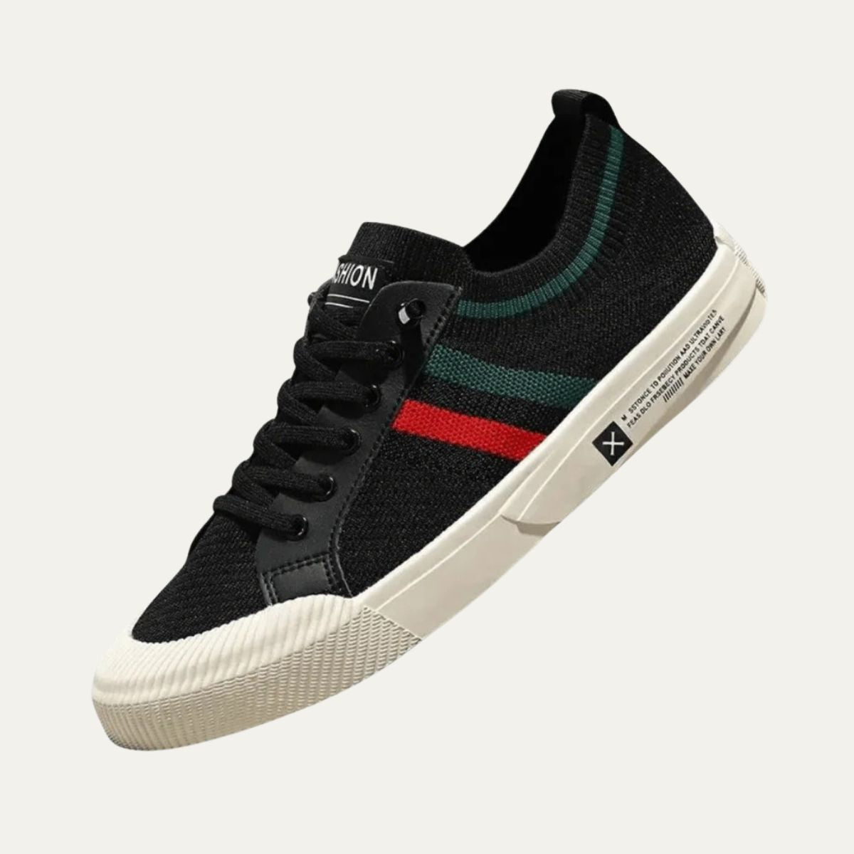 VogeLuxe | Men’s Knit Sneaker with Lace-Up Front 0