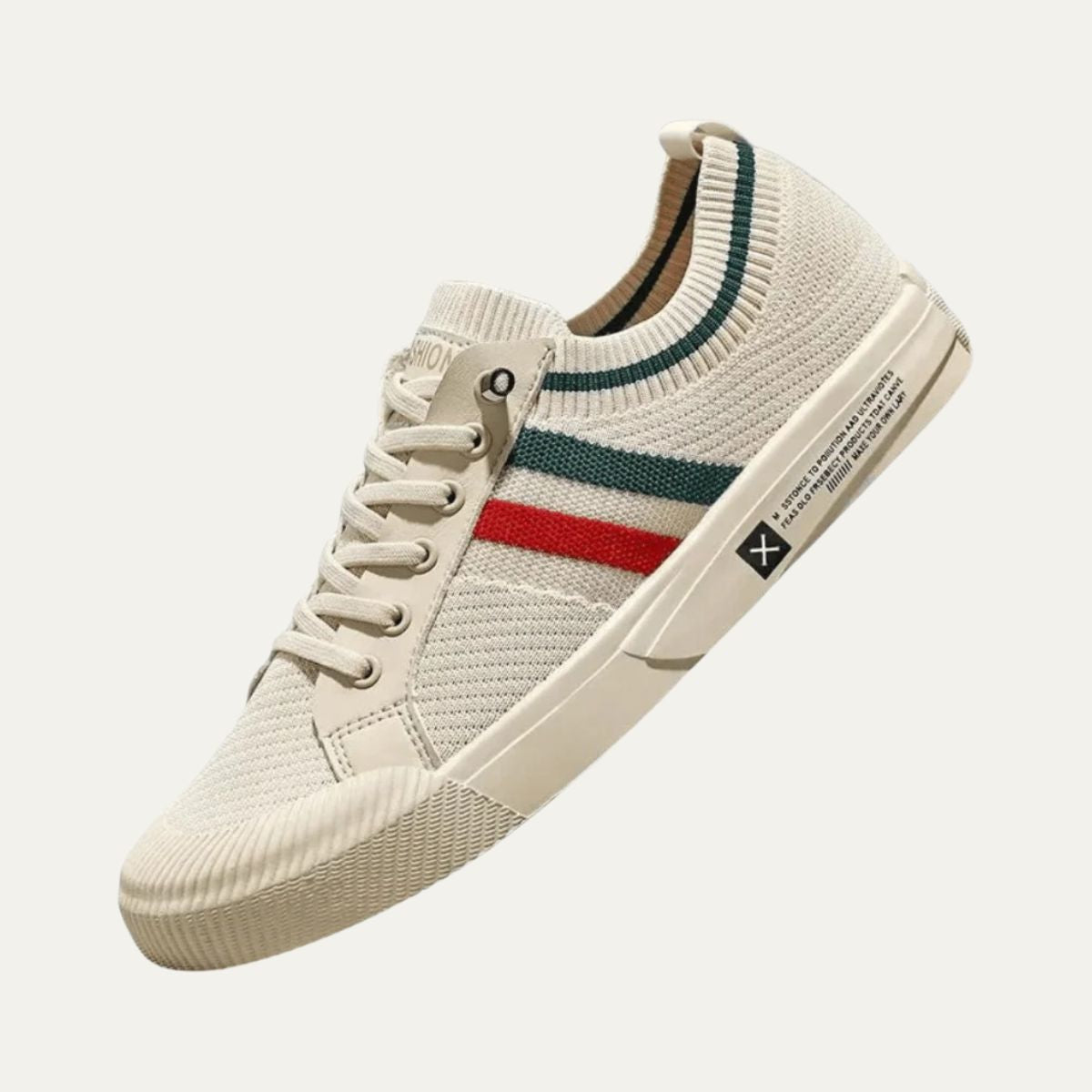 VogeLuxe | Men’s Knit Sneaker with Lace-Up Front 1