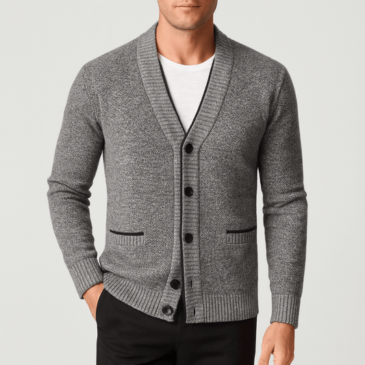 VogeLuxe | Men’s Knitted Button Cardigan 0