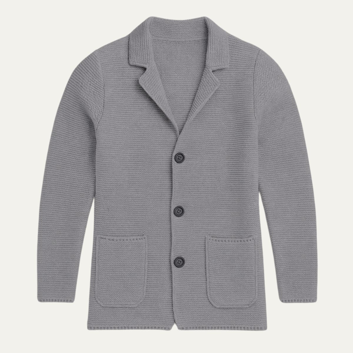 VogeLuxe | Men’s Knitted Cardigan Blazer 1