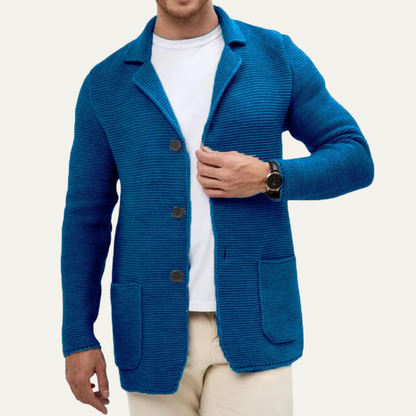 VogeLuxe | Men’s Knitted Cardigan Blazer 2