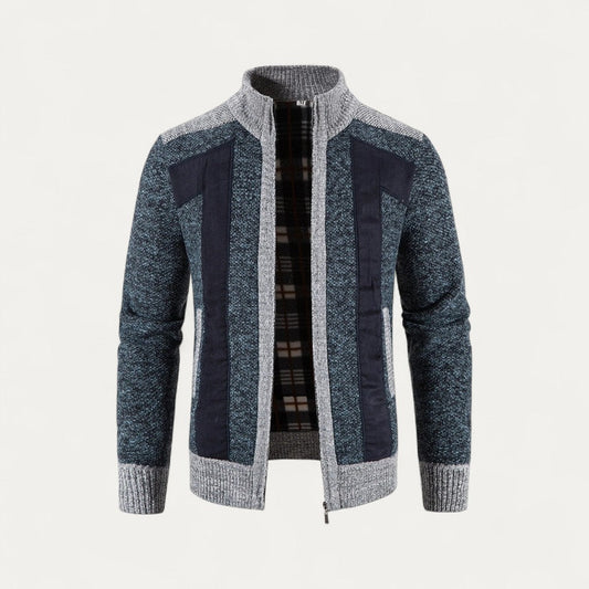 VogeLuxe | Men’s Layered Collar Quilted Puffer Jacket 0