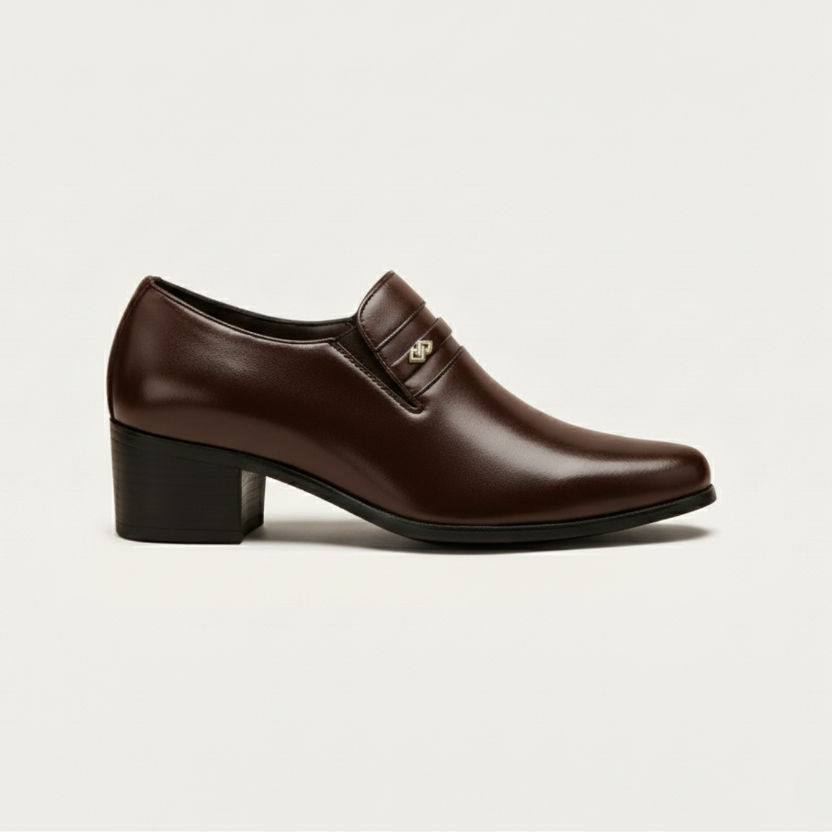 VogeLuxe | Men’s Leather Dress Slip-On Shoe with Decorative Strap 5