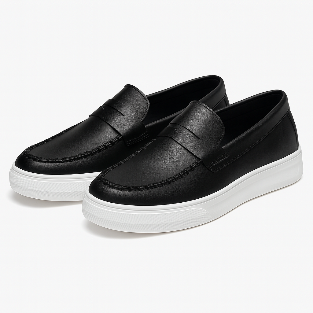 VogeLuxe | Men’s Leather Slip-On Sneakers 0