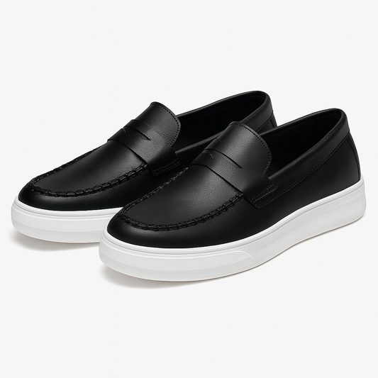 VogeLuxe | Men’s Leather Slip-On Sneakers 0