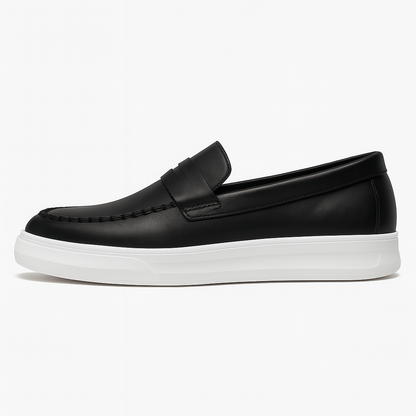 VogeLuxe | Men’s Leather Slip-On Sneakers 1