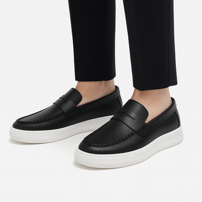 VogeLuxe | Men’s Leather Slip-On Sneakers 2