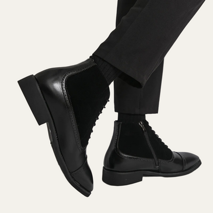 VogeLuxe | Men’s Leather Suede Brogue Boots 6