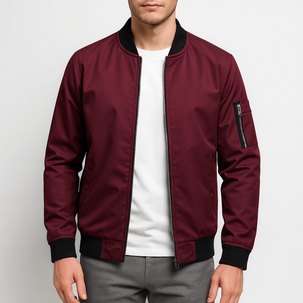 VogeLuxe | Men’s Lightweight Bomber Jacket 3