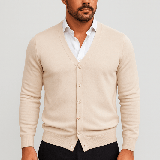 VogeLuxe | Men’s Lightweight Button Cardigan 0