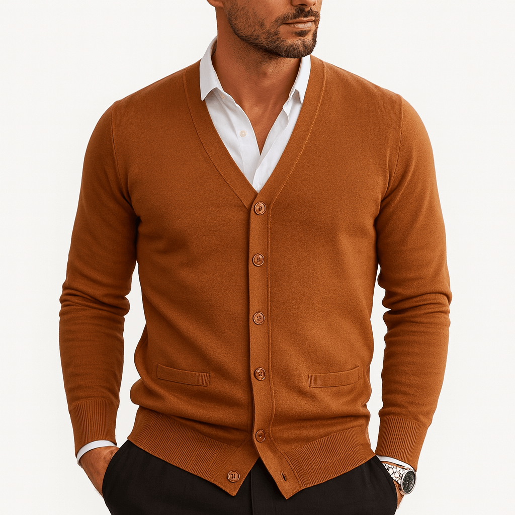 VogeLuxe | Men’s Lightweight Button Cardigan 2