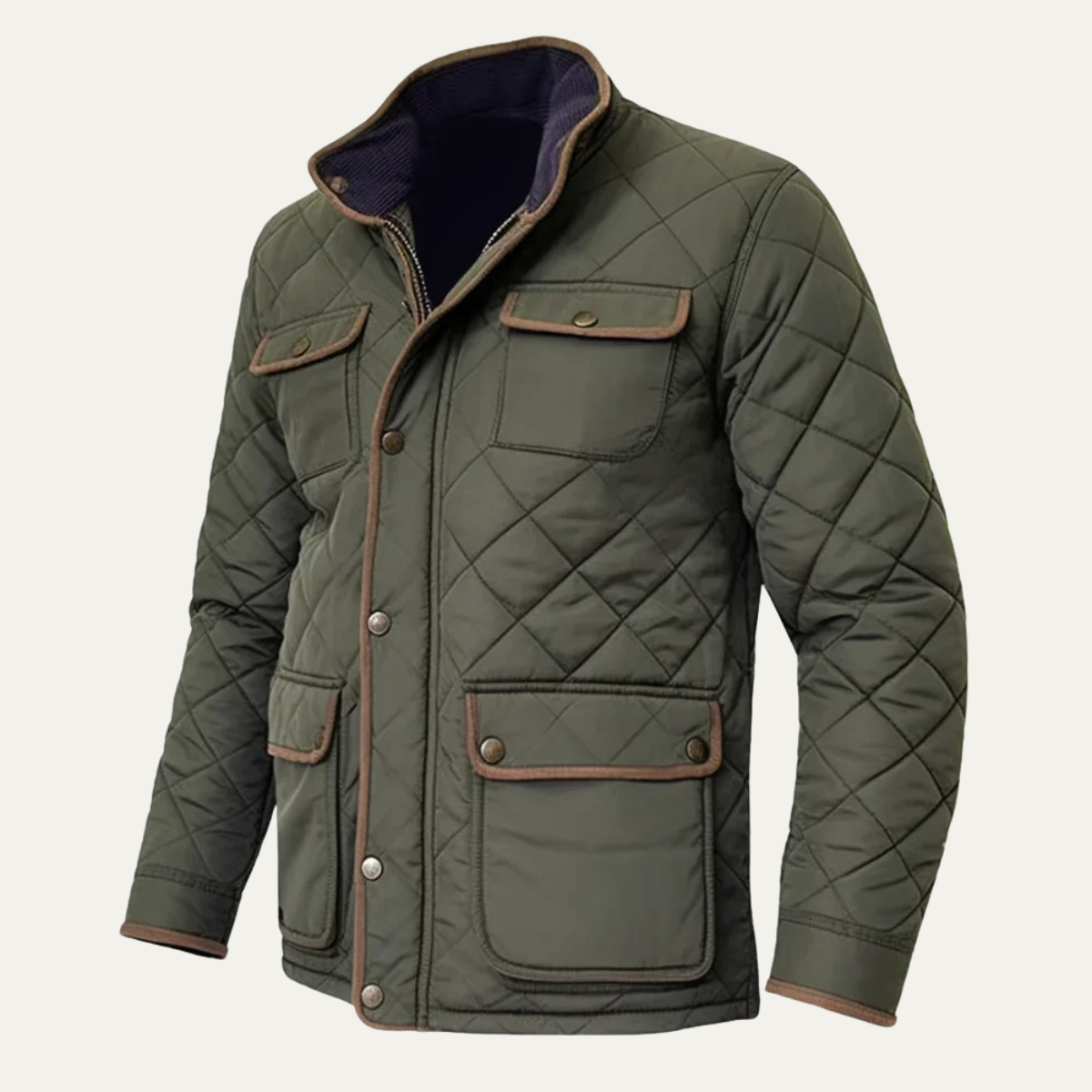 VogeLuxe | Men’s Lightweight Diamond-Quilted Jacket 0