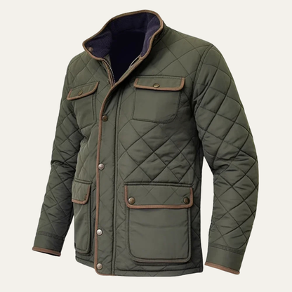 VogeLuxe | Men’s Lightweight Diamond-Quilted Jacket 0