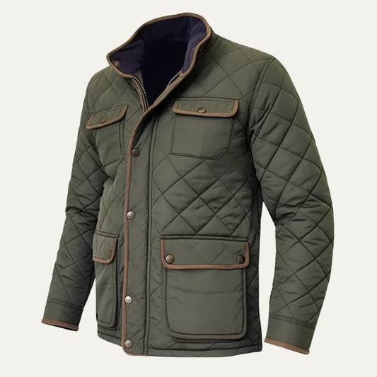 VogeLuxe | Men’s Lightweight Diamond-Quilted Jacket 0