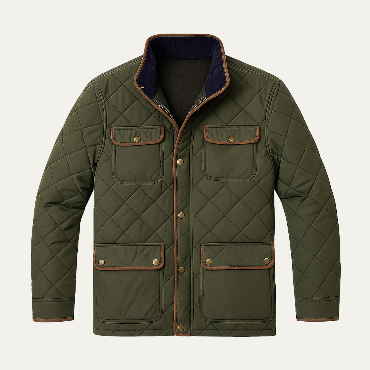 VogeLuxe | Men’s Lightweight Diamond-Quilted Jacket 1