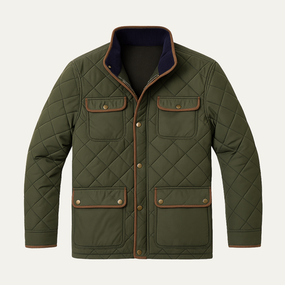 VogeLuxe | Men’s Lightweight Diamond-Quilted Jacket 1