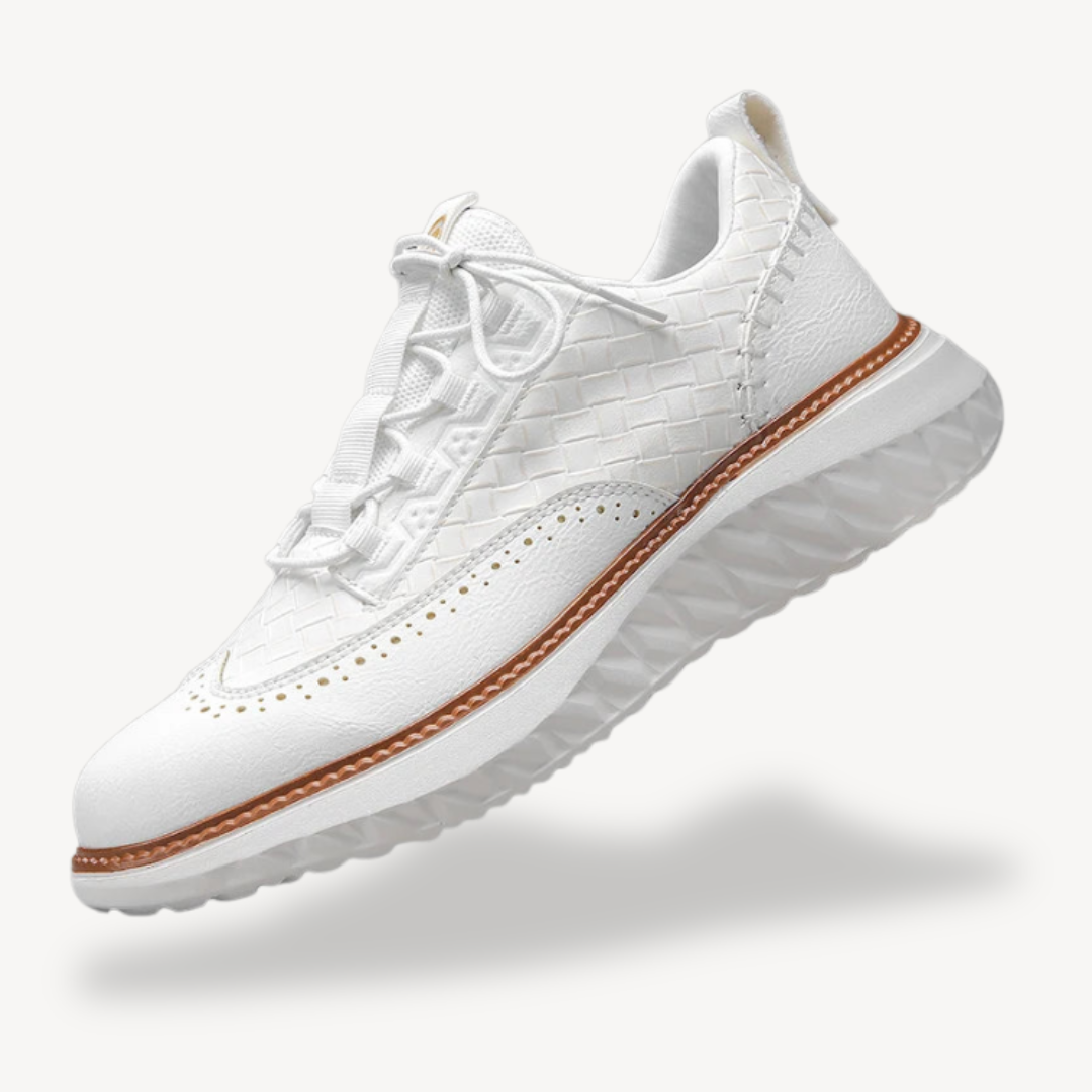 VogeLuxe | Men’s Lightweight Mesh Leather Sneakers 0