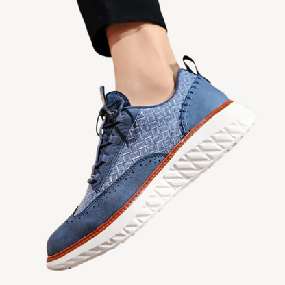 VogeLuxe | Men’s Lightweight Mesh Leather Sneakers 1