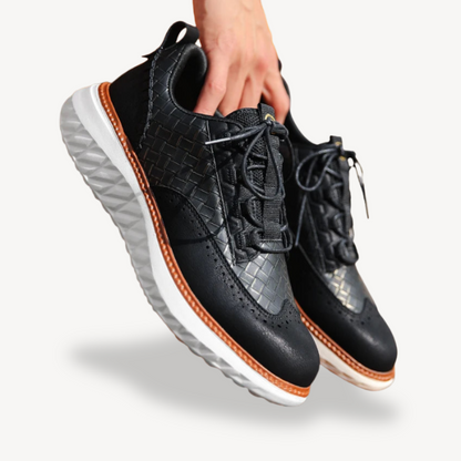 VogeLuxe | Men’s Lightweight Mesh Leather Sneakers 7