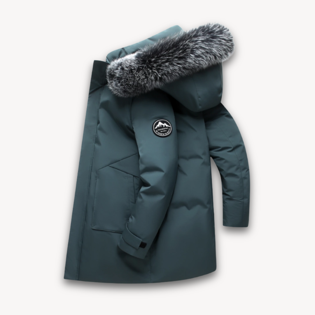 VogeLuxe | Men’s Long Fur Hood Winter Parka 1