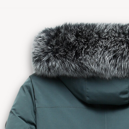 VogeLuxe | Men’s Long Fur Hood Winter Parka 4