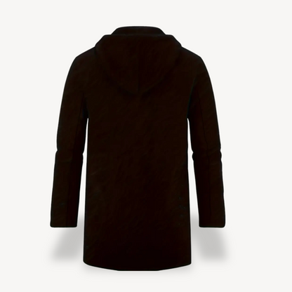 VogeLuxe | Men’s Long Hooded Fleece Coat 5